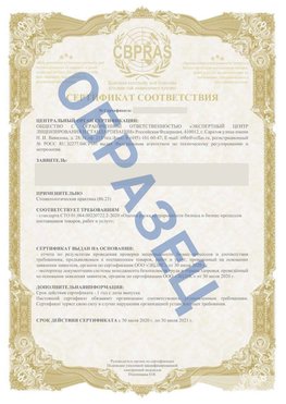 Образец Сертификат СТО 01.064.00220722.2-2020 Сосновоборск Сертификат СТО 01.064.00220722.2-2020 